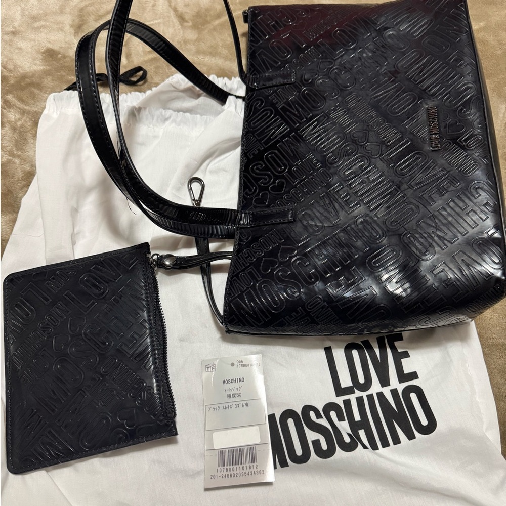 Love Moschino Embossed Black Bag